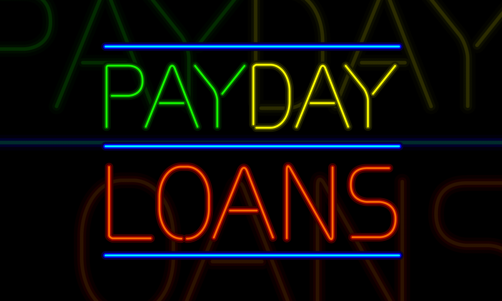 Payday Loans UK electrical sign
