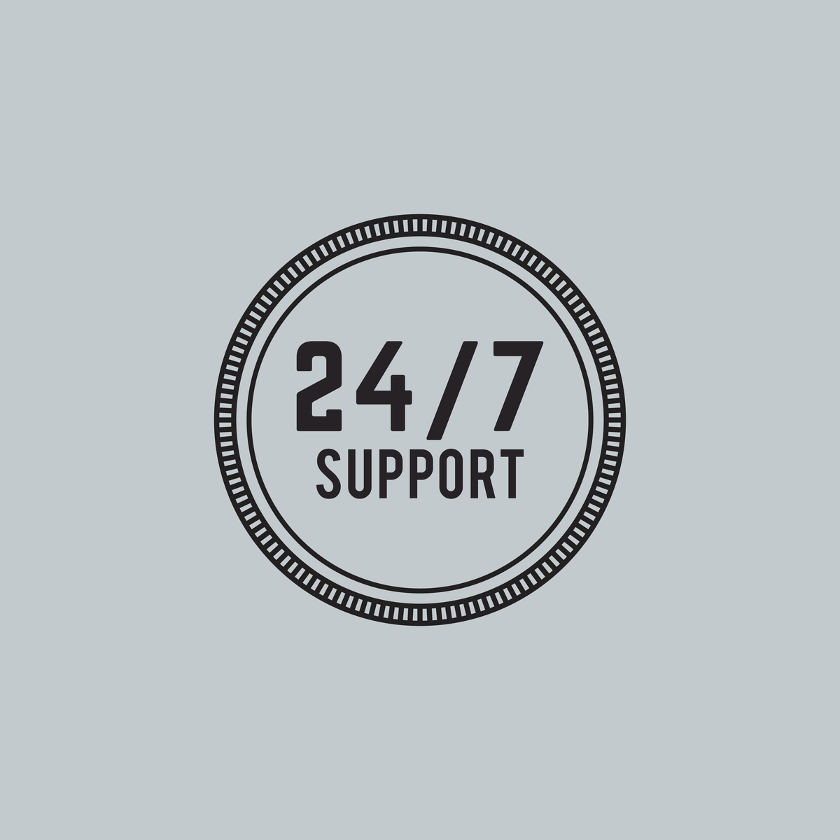 24/7 support graphic to highlight the ability to apply for all day loans